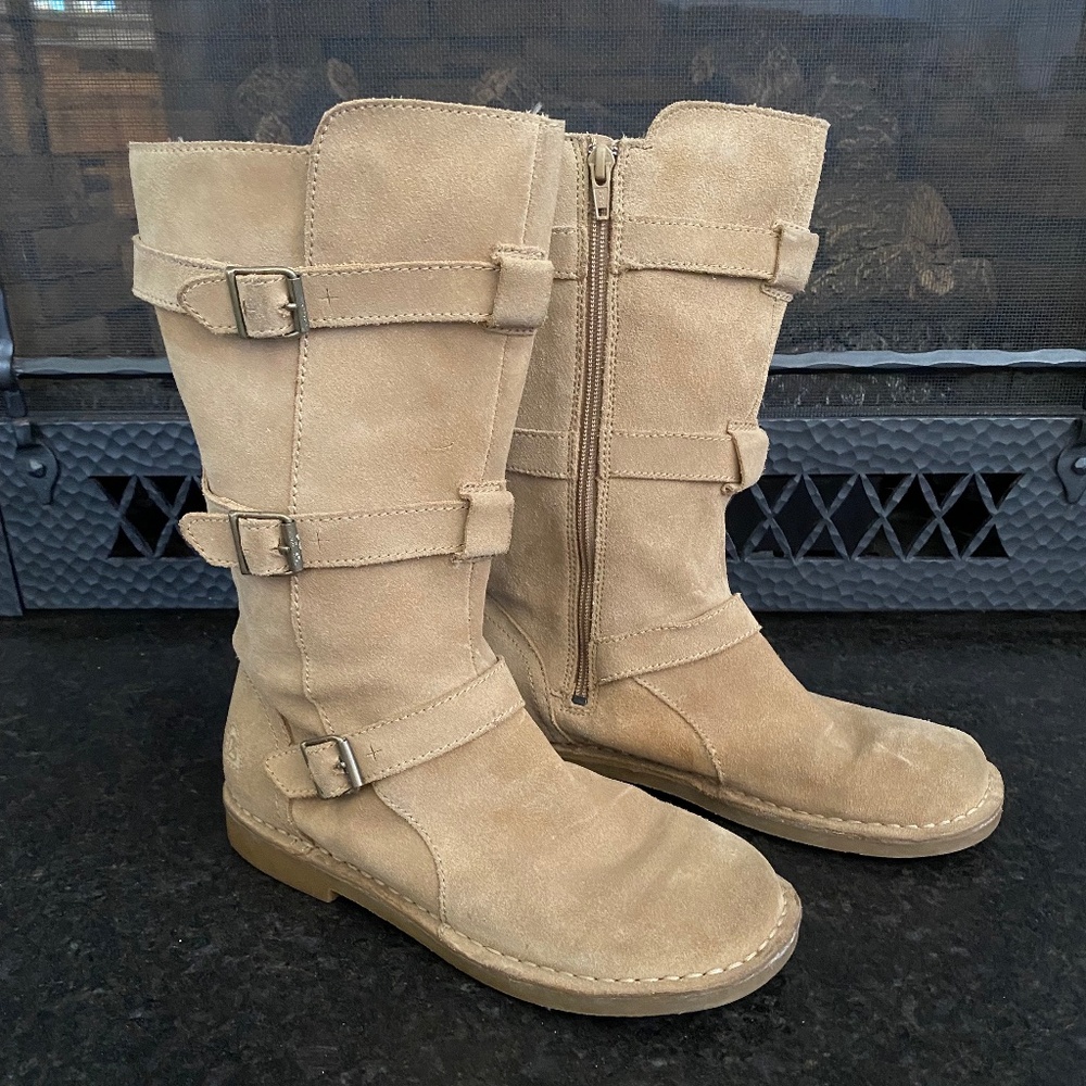 Roxy Side Zip Boots Size 8